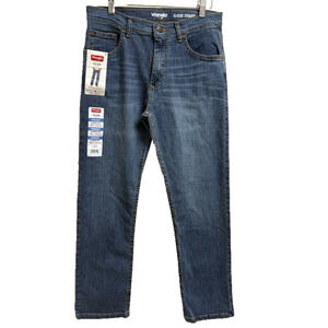 Wrangler Five Star Boys 16 Straight Fit Jeans NWT Stretch Medium Wash Denim